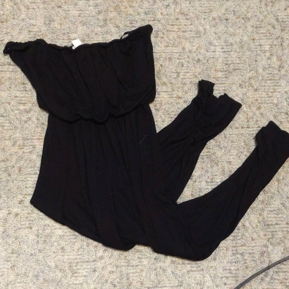 Women's black romper